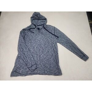 Hudson & Barrow NYC Long Sleeve With Hoodie Size 2x Heather Gray